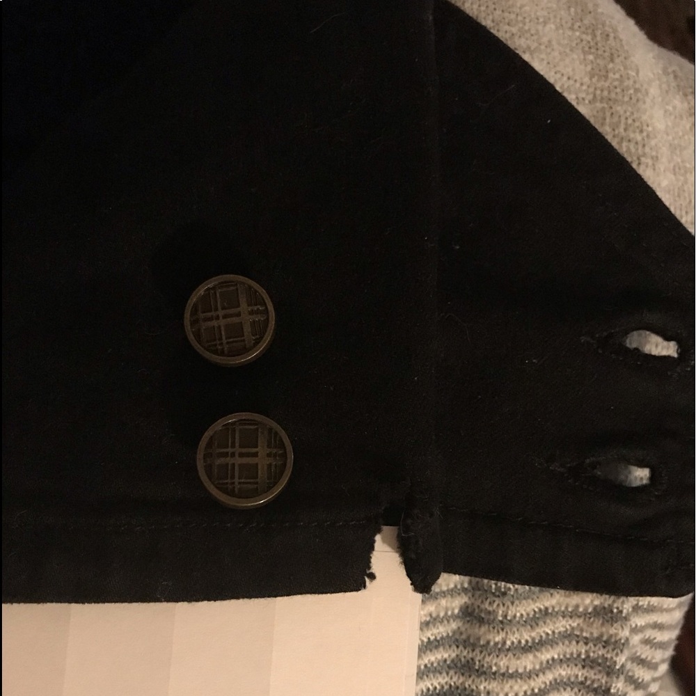 Anlo Low-rise Skinny Black Jeans button ankle 25 - Picture 4 of 6